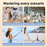 Anti-shake selfie stick phone holder
