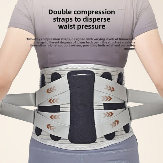 Adjustable Lumbar Support Belt with Steel Plates