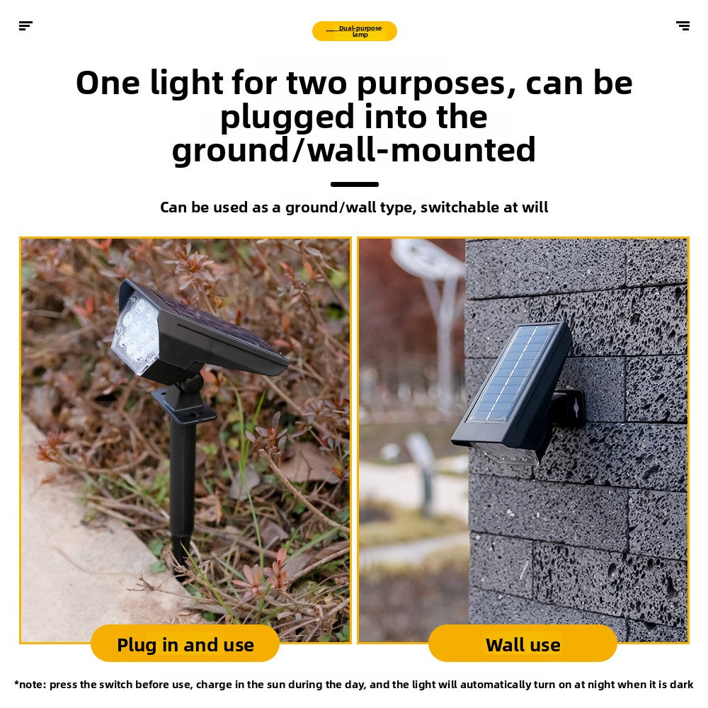 Solar Powered Outdoor Garden Spotlight