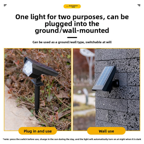 Solar Powered Outdoor Garden Spotlight Garden & Outdoor product image 2