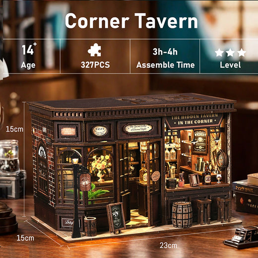 DIY 3D Wooden Building Model with Lights product image 4