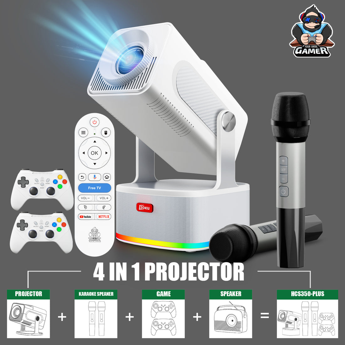Hcs350Plus Projector 1080P