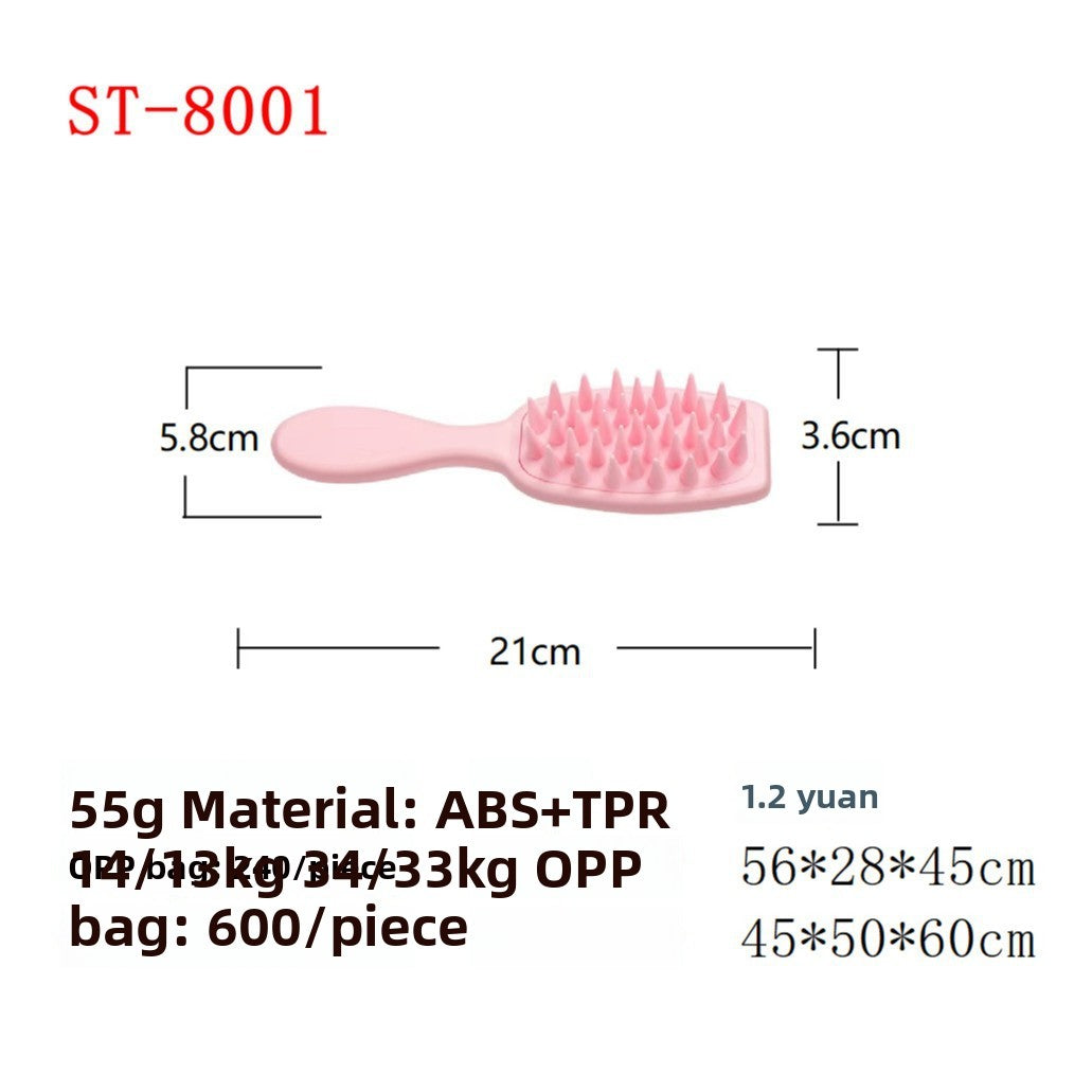 Long handle shampoo scalp brush with soft teeth, photo 4