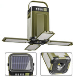 Camping lights with solar energy