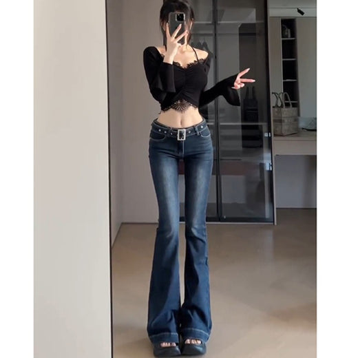 Stretch Low Waist Micro Flare Jeans Clothing & Accessories product image 6