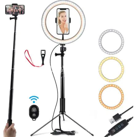 Ring light with phone