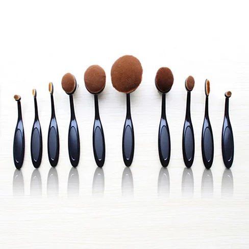 10-Piece Oval Beauty Brush Set30