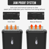 Side profile of the paper shredder basket