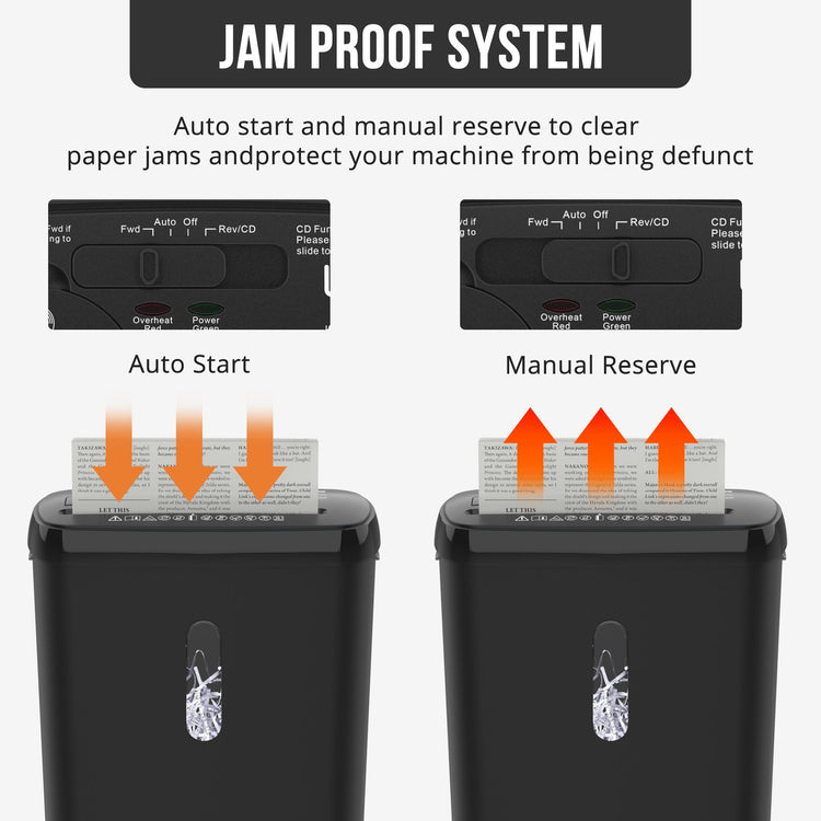 Side profile of the paper shredder basket