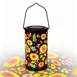 Solar-Powered Colorful Sunflower Lamp