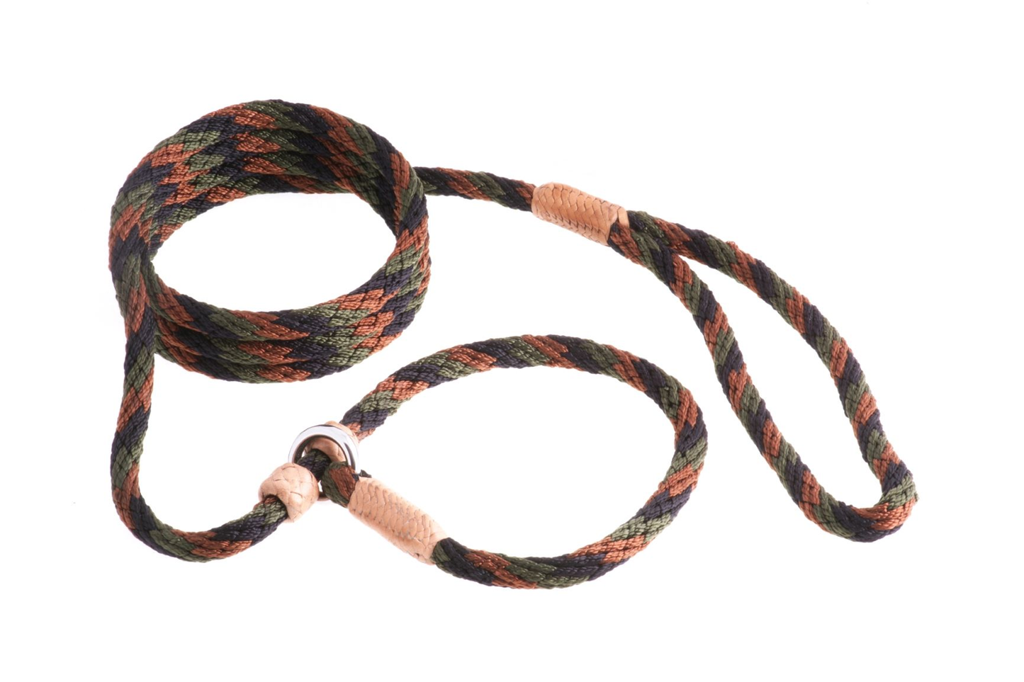 Alvalley Nylon Slip Leash with 2 Stoppers (6 ft x 5/16 in / 8 mm)