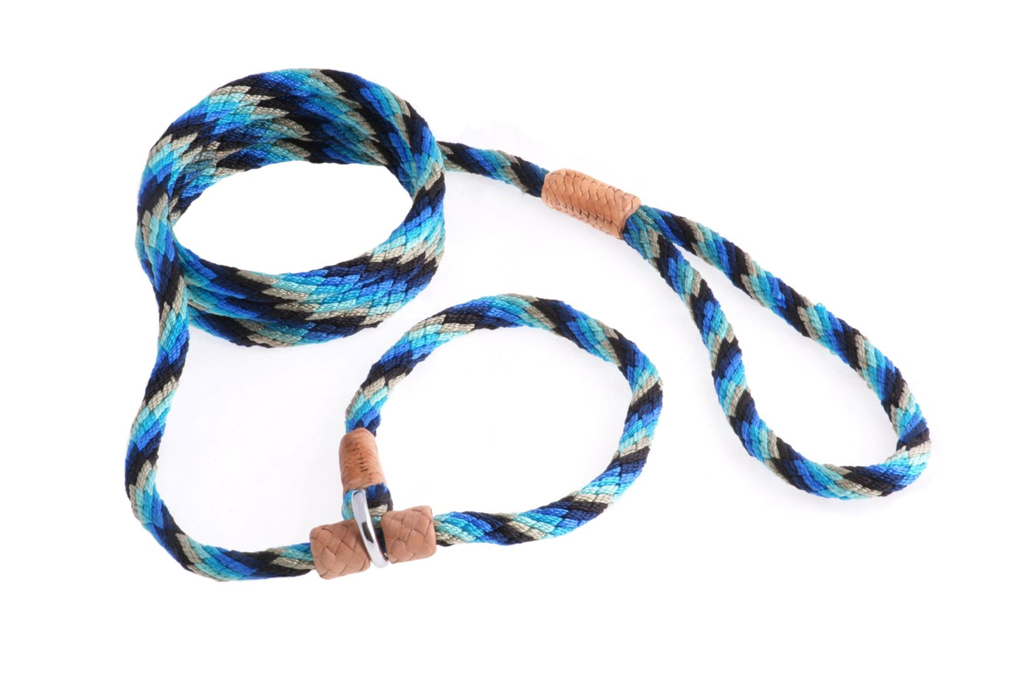 Alvalley Nylon Slip Leash with 2 Stoppers (6 ft x 5/16 in / 8 mm)