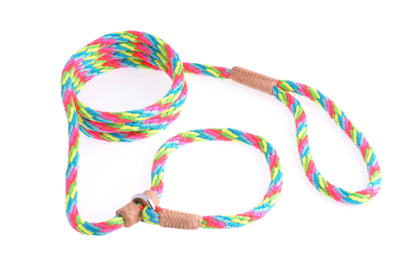 Alvalley Nylon Slip Leash with 2 Stoppers (6 ft x 5/16 in / 8 mm)