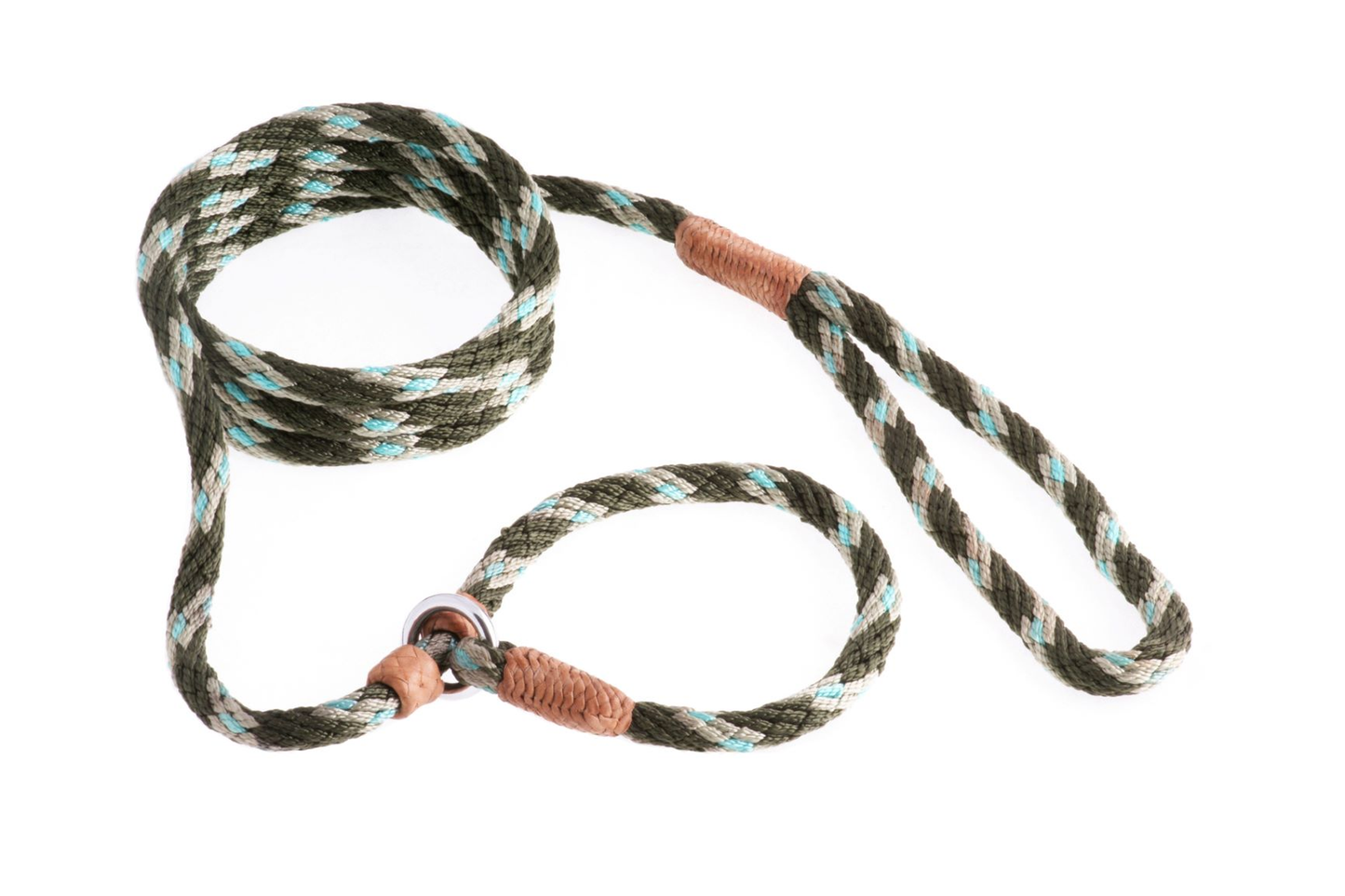 Alvalley Nylon Slip Leash with 2 Stoppers (6 ft x 5/16 in / 8 mm)