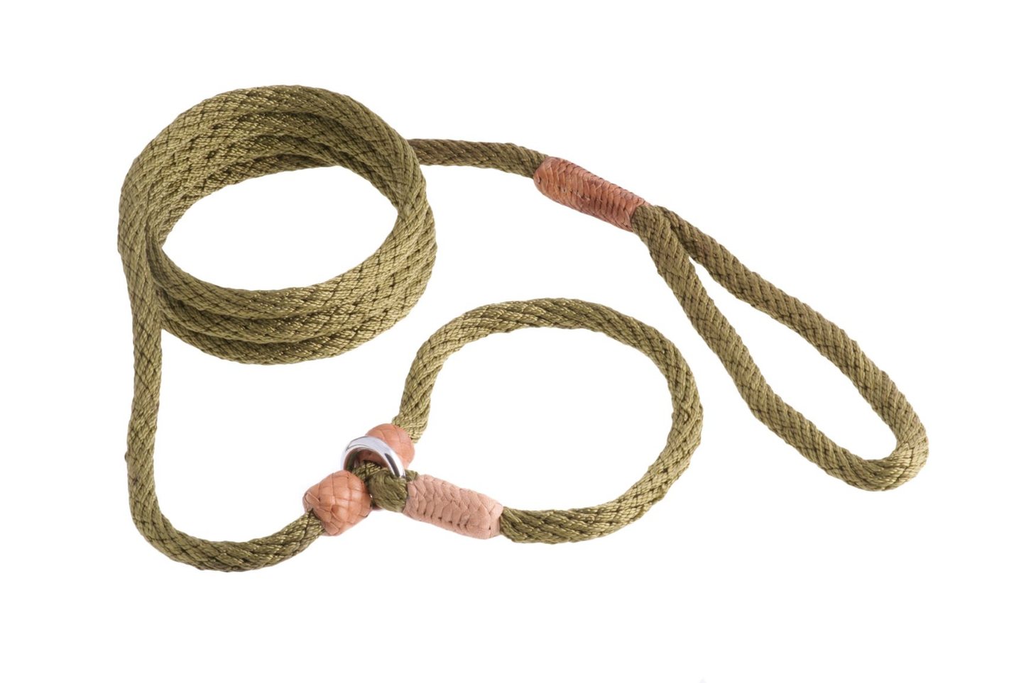 Alvalley Nylon Slip Leash with 2 Stoppers (6 ft x 5/16 in / 8 mm)