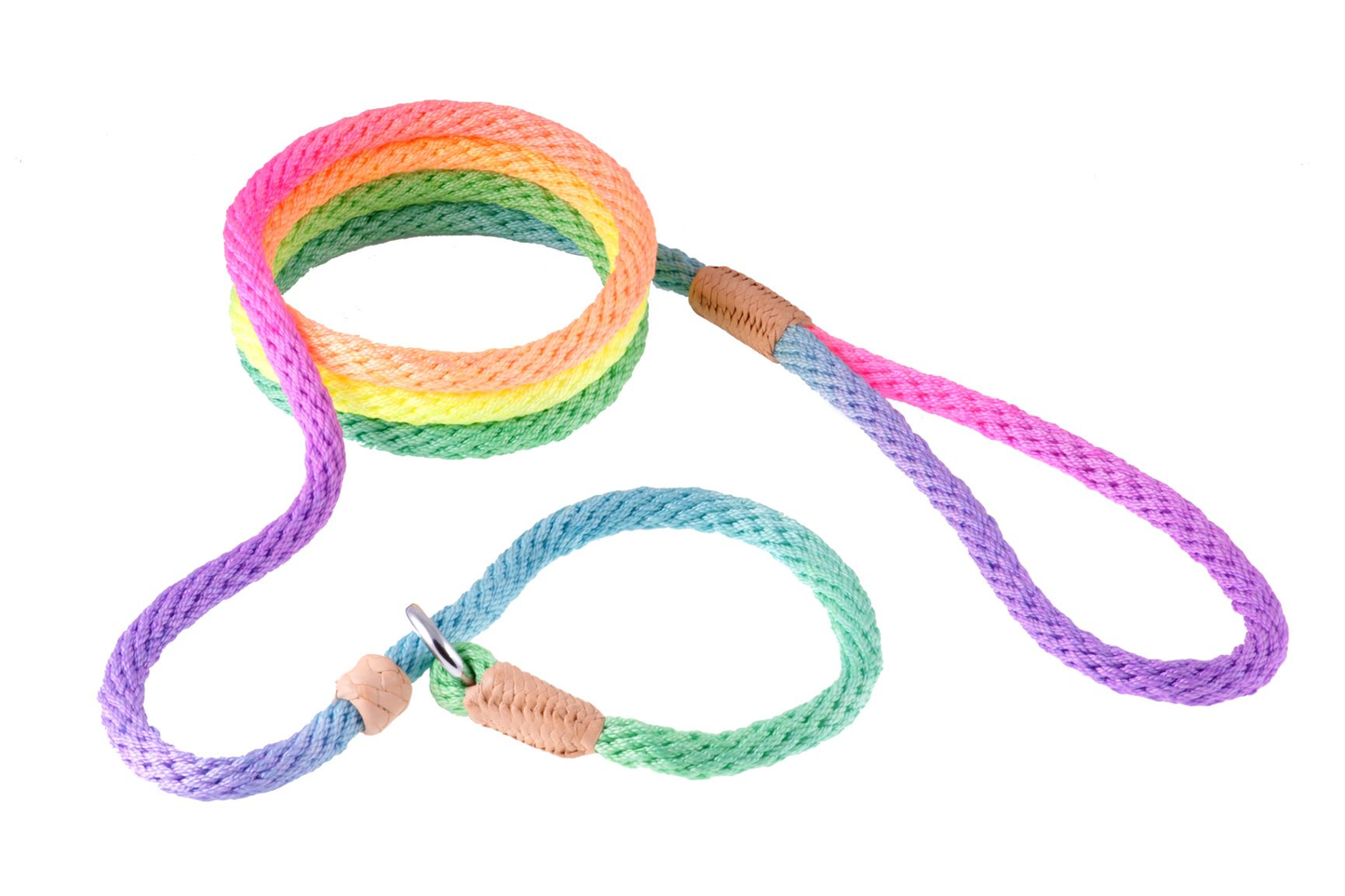 Alvalley Nylon Slip Leash with 2 Stoppers (6 ft x 5/16 in / 8 mm)