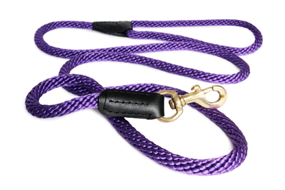 Alvalley Rope and Leather Snap Lead (6 ft x 3/4 in)