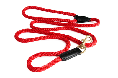 Alvalley Rope and Leather Snap Lead (6 ft x 3/4 in)