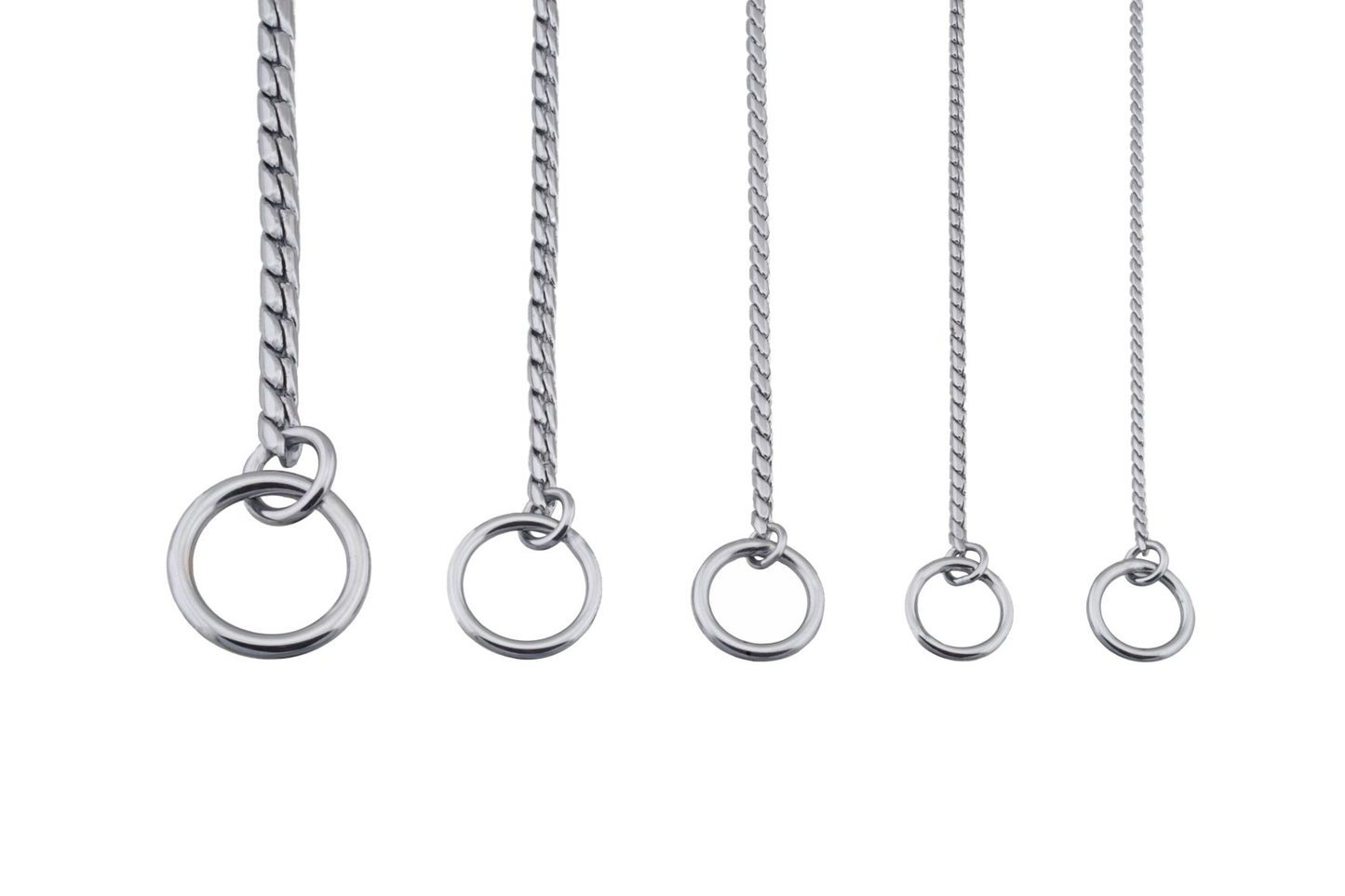 Alvalley Slip Snake Show Chain Collar (18in x 2.4mm)