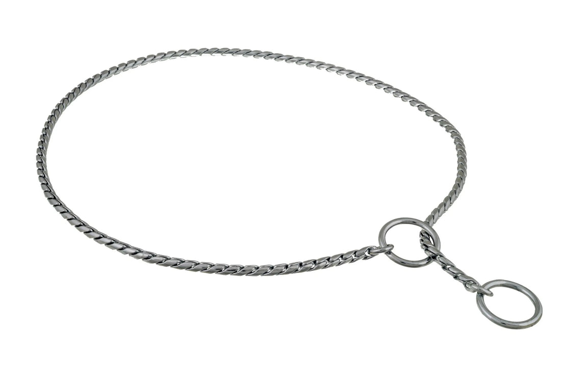 Slip Snake Show Chain Collar (22 in x 3.8mm)