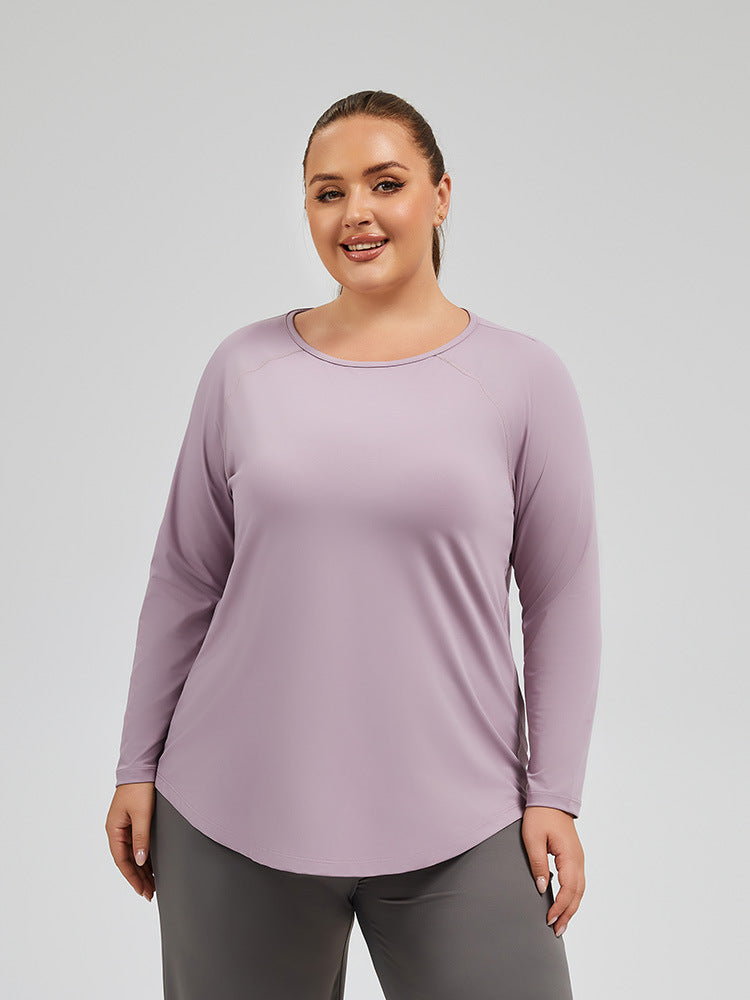 Loose Mesh Yoga Cover-Up Long Sleeve Top