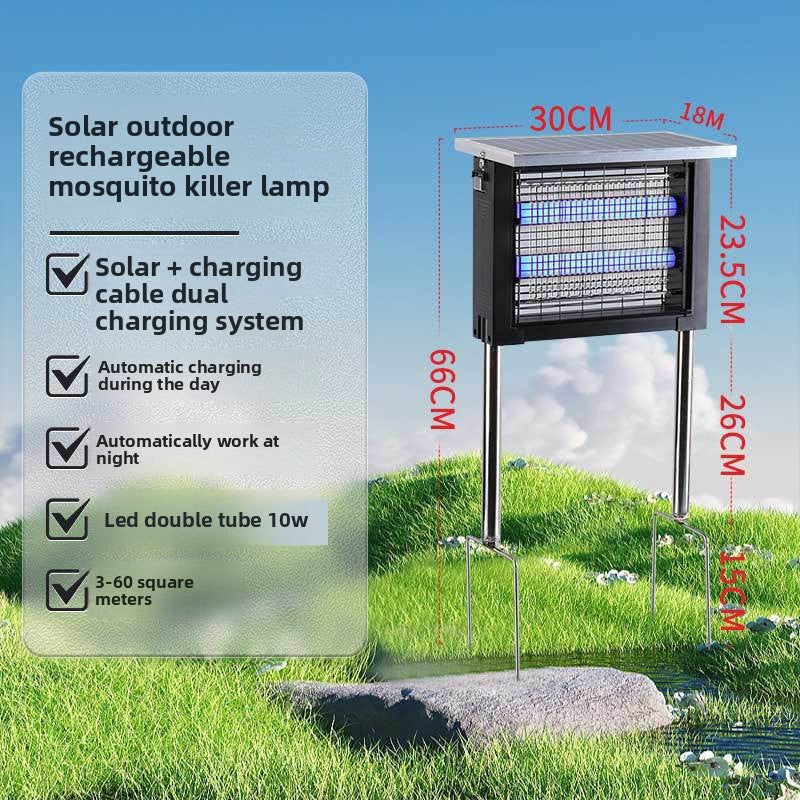 Outdoor mosquito control lights in the community