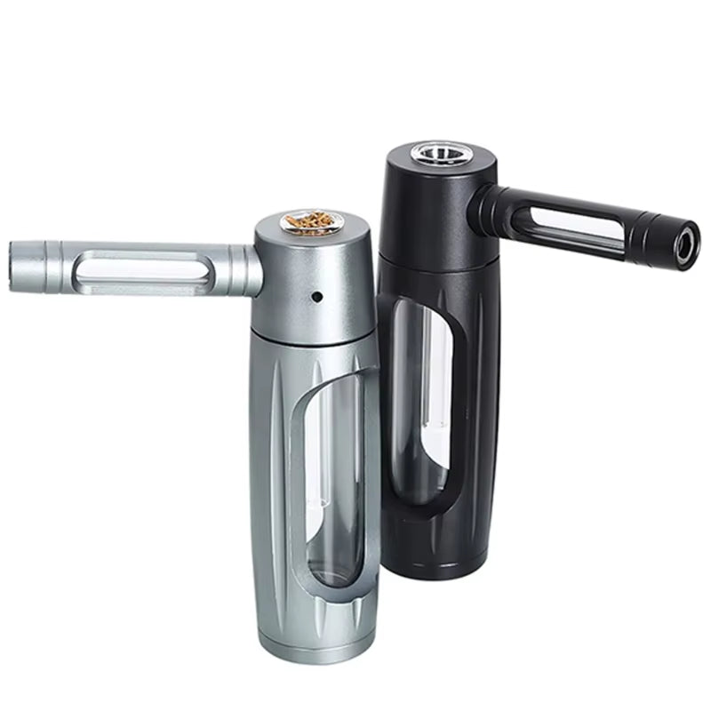 Metal Popular Water Pipe for Smoking Grass Pocket-Sized Bottles Travel Companion Dry Burning Herb Smoke Pipes Gadgets for Men