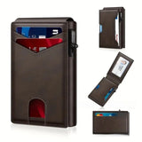 RFID Anti-Degaussing Aluminum Alloy Flip Card Holder