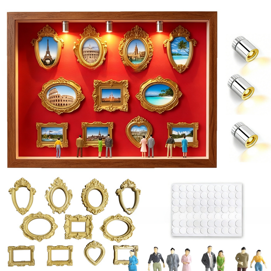DIY Mini Museum Silhouette Shadow Box Kit