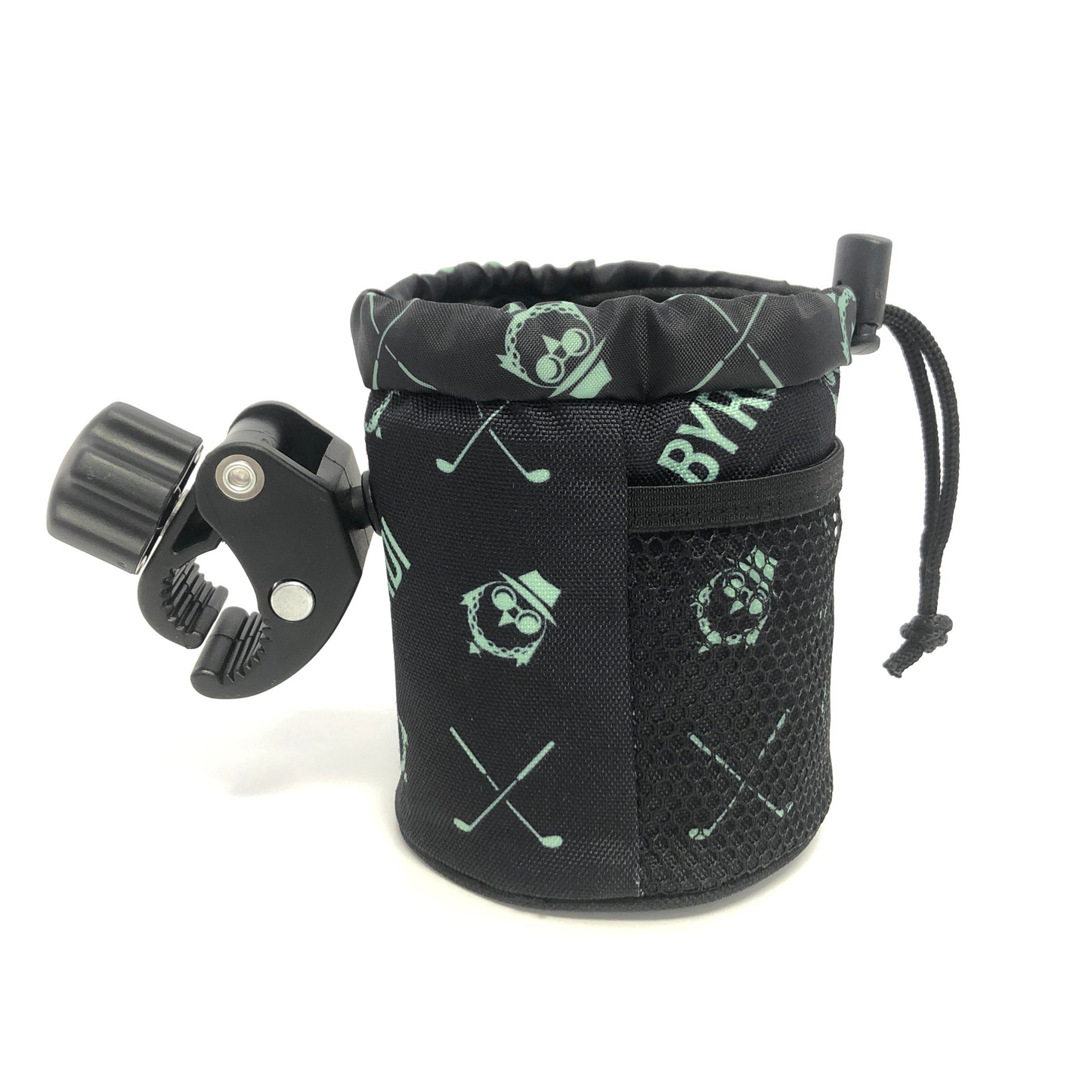 BYRDI Buddy Golf Cart Pouch Mount with 360 Rotating Clip