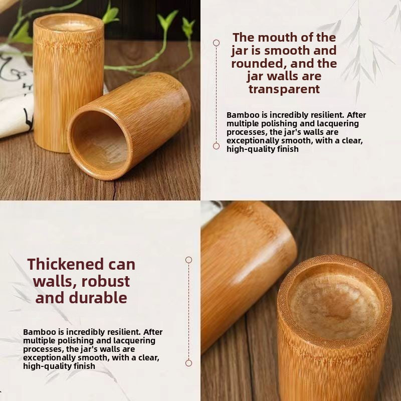 Natural Carbonized Bamboo Cupping Therapy Jar