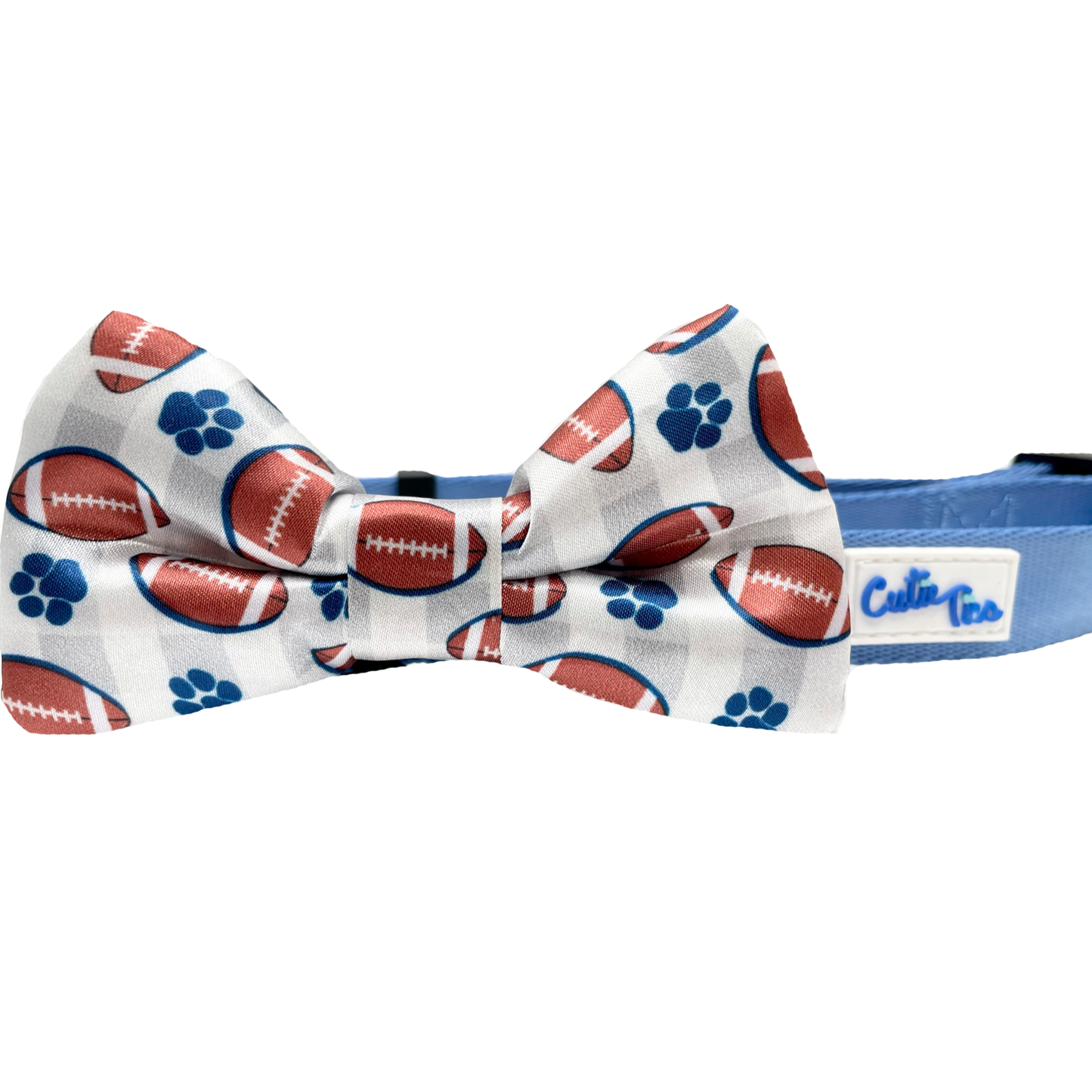 Cutie Ties Dog Bow Tie - Football Design