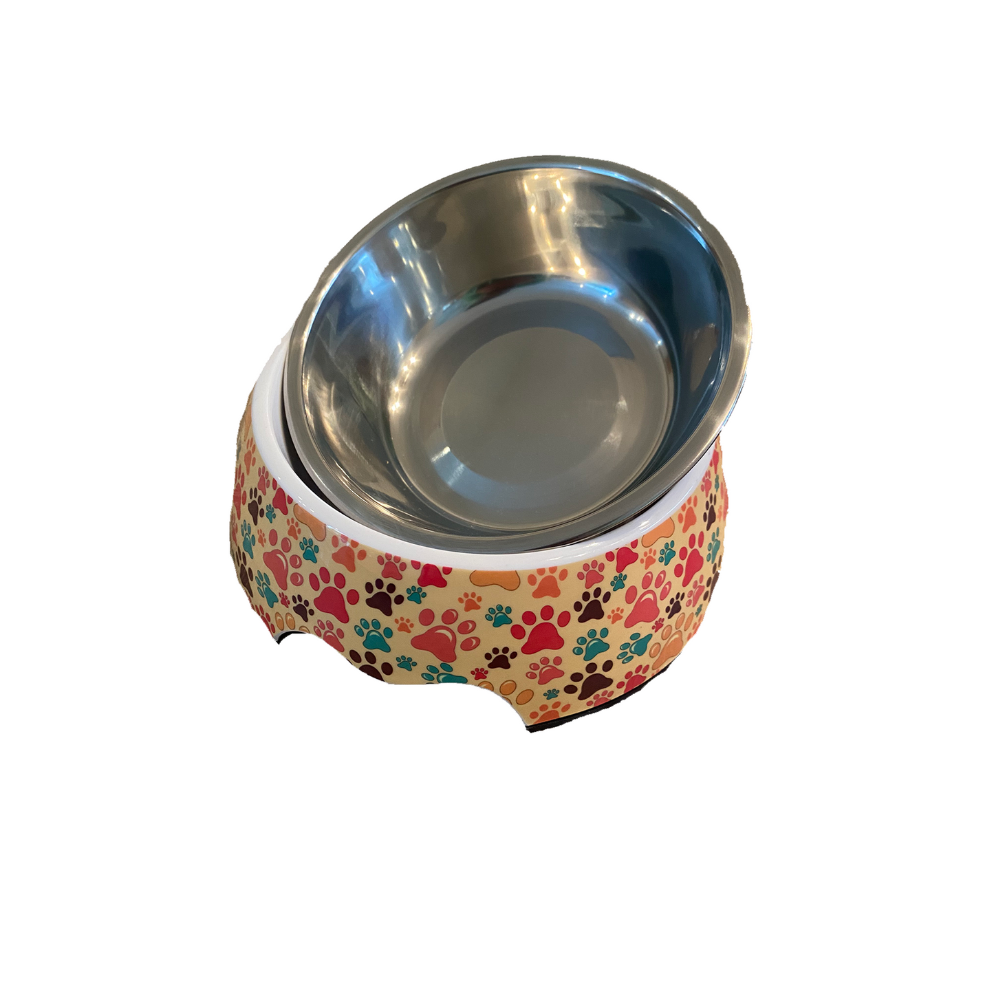 Cutie Ties Stainless Steel Dog Bowl