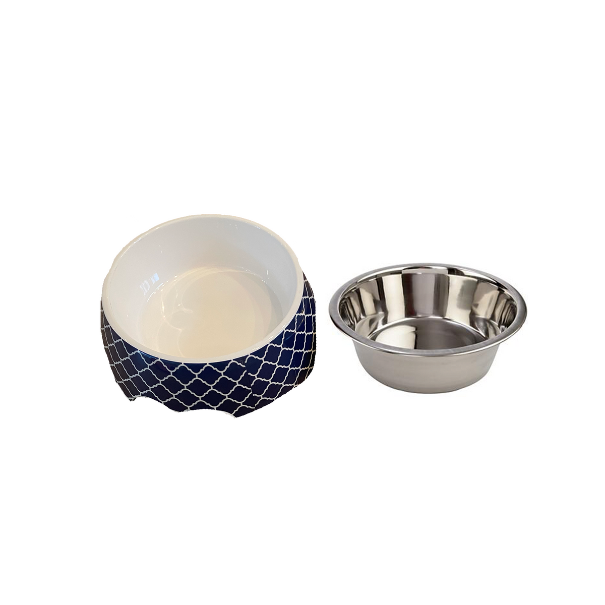 Cutie Ties Stainless Steel Dog Bowl