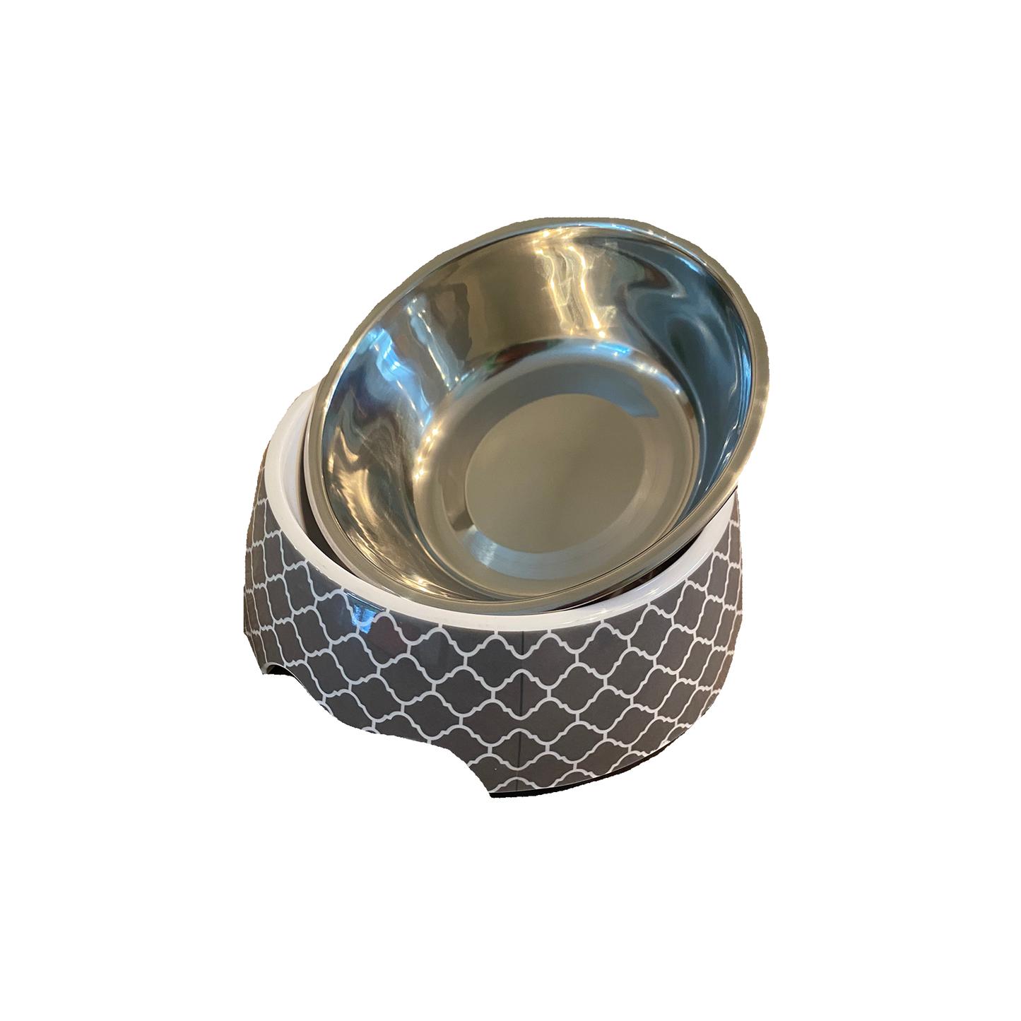 Cutie Ties Stainless Steel Dog Bowl