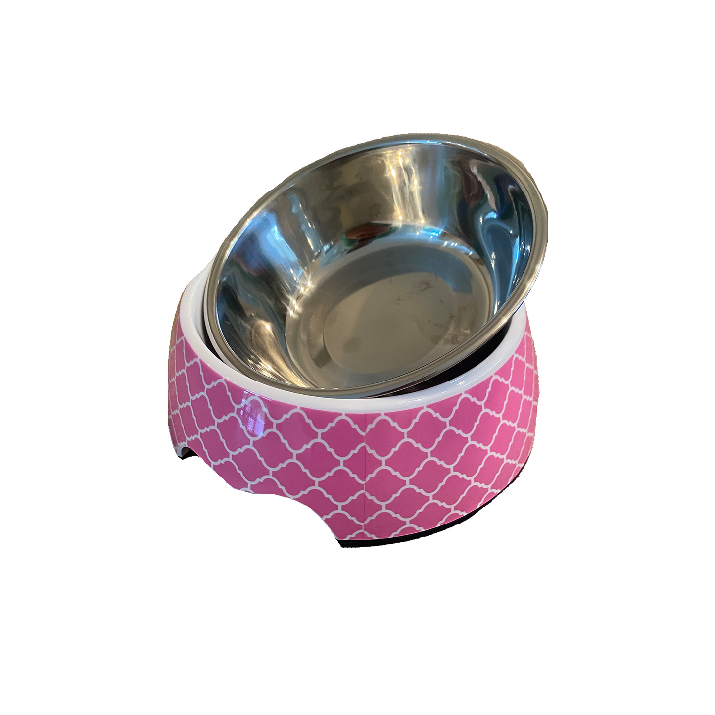 Cutie Ties Stainless Steel Dog Bowl
