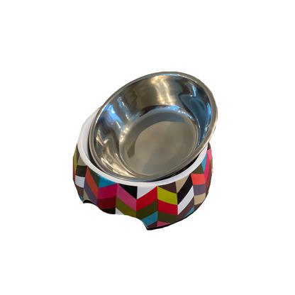 Cutie Ties Stainless Steel Dog Bowl