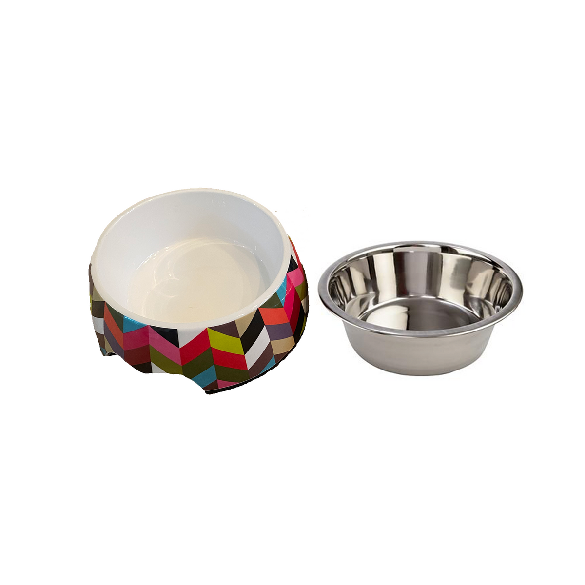 Cutie Ties Stainless Steel Dog Bowl