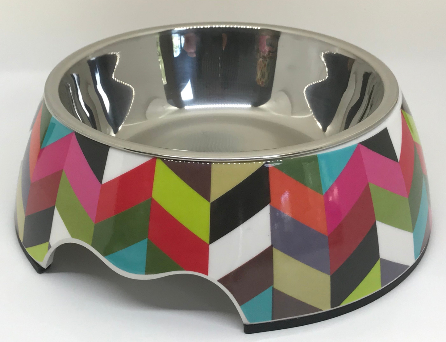 Cutie Ties Stainless Steel Dog Bowl