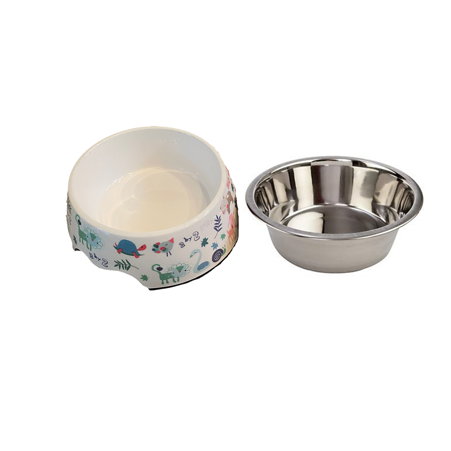 Cutie Ties Stainless Steel Dog Bowl