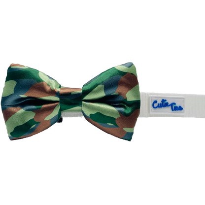 Cutie Ties Dog Bow Tie - Camo & Print Designs