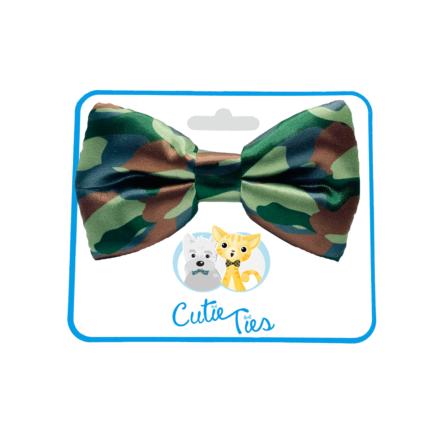 Cutie Ties Dog Bow Tie - Camo & Print Designs