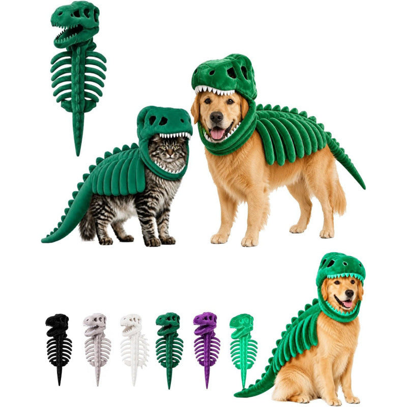Plush Dinosaur Skeleton Costume