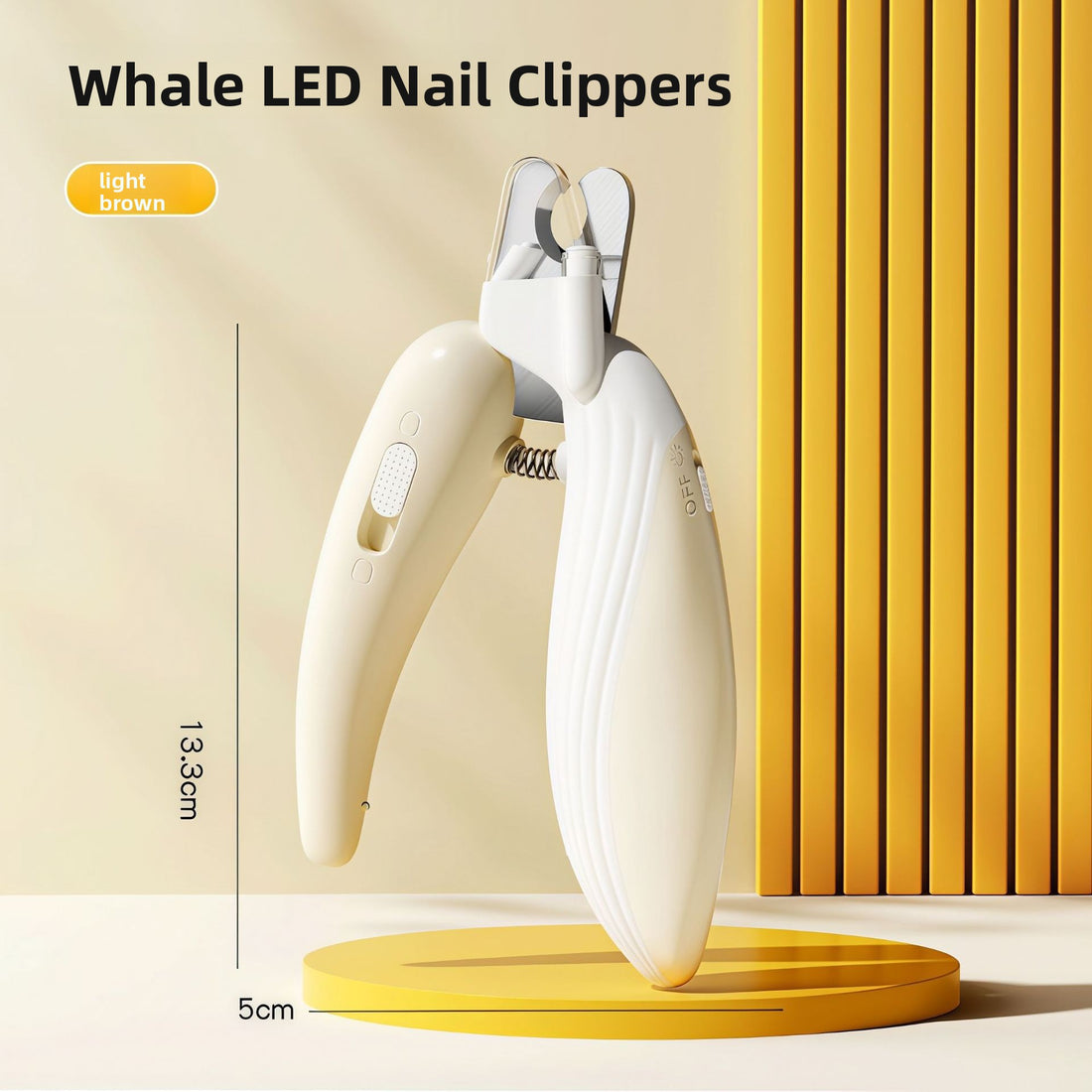 LED Light Pet Nail Clippers Ergonomic Safety Trimmer