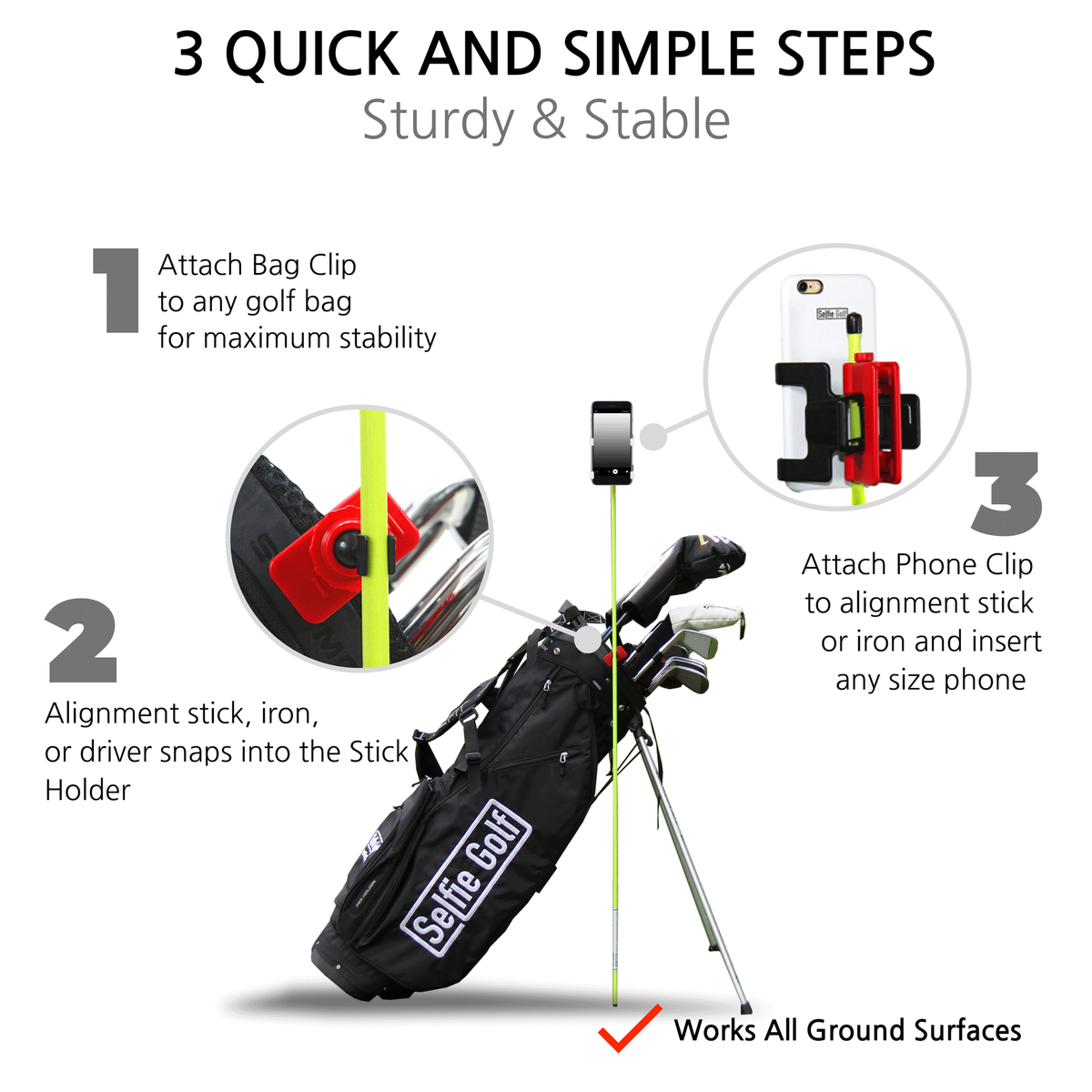 SelfieGolf Cell Phone Clip System