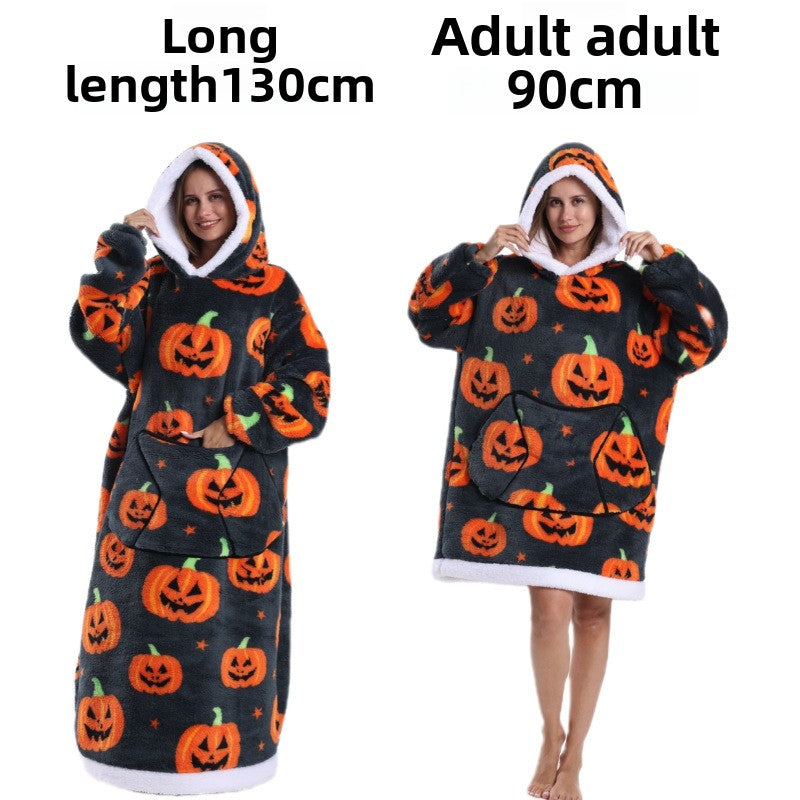 Winter Wearable Blanket Hoodie Super Thick Plush Pajama