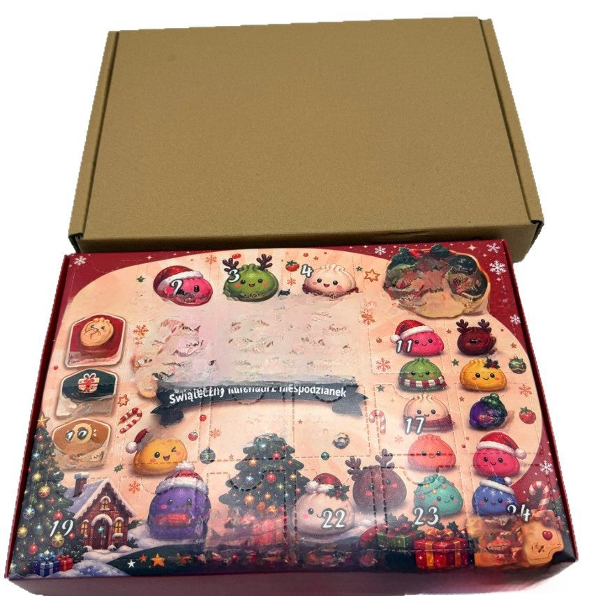 Christmas Squishies Advent Calendar 24 Days Squishy Toy Holiday Countdown