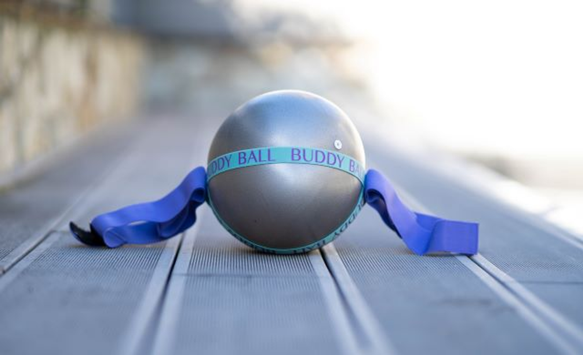 BuddyBall Pilates Ball Silver Gray