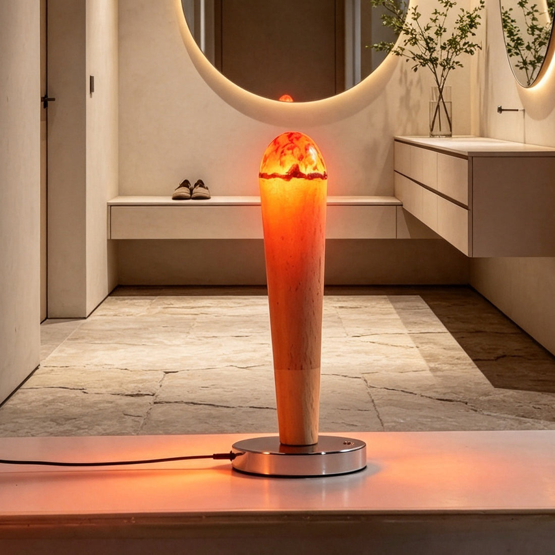 Creative simulation bonfire atmosphere table lamp