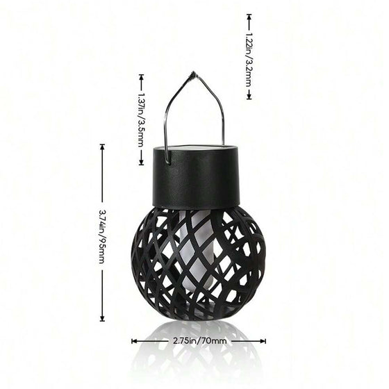 Solar Powered Flame Effect Hanging Light Garden & Outdoor product image 4